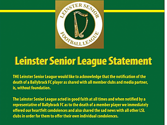 Praise be: Leinster Senior Lea...
